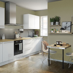 Стеклообои WD 854 Пергамент "Wellton Decor" в интерьере