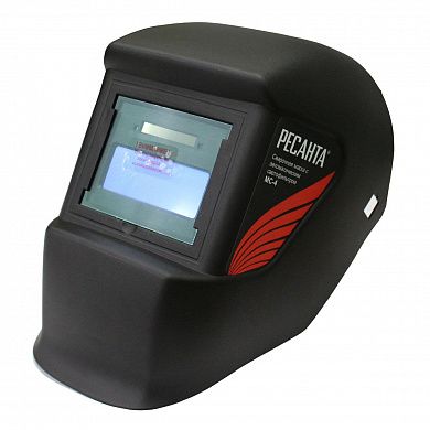 Маска сварщика, МС-4, стекло "хамелеон", 90 х 40 мм, 11 DIN, "Ресанта" /65/34