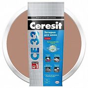 Затирка Ceresit СЕ 33 для узких швов, светло-коричневый (2кг)