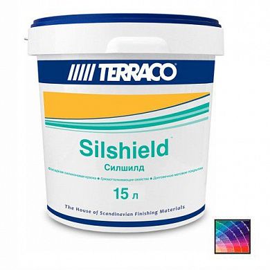 Краска фасадная силиконовая Terraco Silshield Clear, база С, 15л