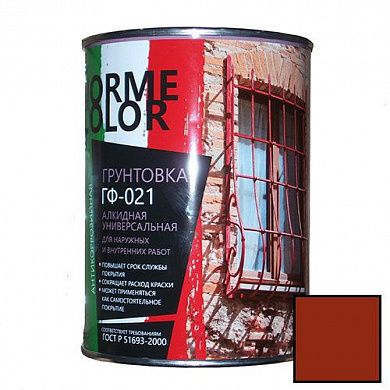 Грунтовка ГФ-021 "NORME COLOR", красно-коричневая, 0,9кг