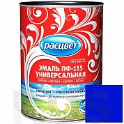Эмаль ПФ-115 "РАСЦВЕТ", синяя, 2,7кг