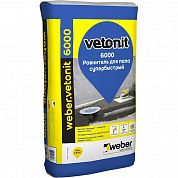 Ровнитель быстротвердеющий Weber.Vetonit 6000, 25кг