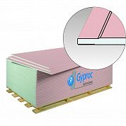 Гипсокартон ГКЛВО "Gyproc" (огневлагостойкий), 12,5 х1200 х 2500
