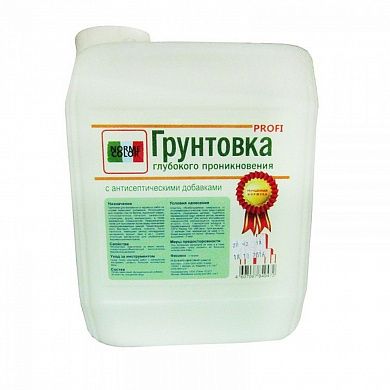 Грунтовка глубокого проникновения для наружных и внутренних работ универсальная (зеленая этикетка) "NORME COLOR PROFI" (10л)