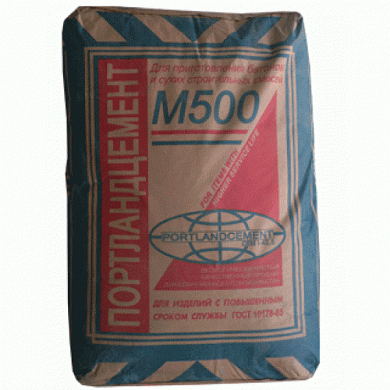 Цемент Портланд М-500 Д-20, 50кг
