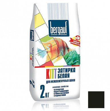 Затирка Bergauf Kitt, черная, 2 кг