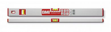 Уровень алюминиевый, 400 мм, 3 глазка, 0,5 мм/м, угол 2°, серии EUROSTAR, "BMI" /690040ES