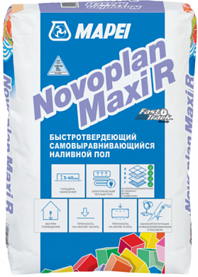 Mapei Novoplan Maxi R быстротвердеющий самовырав. наливной пол 23кг