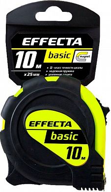 Рулетка с магнитом  Effecta Basic 10м