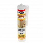Клей монтажный универсальный "SOUDAL 49А" каучуковый /плинтусы, кассеты/ 300 мл, (15 шт/уп.)