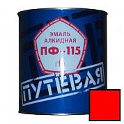 Эмаль ПФ-115 "ПУТЕВАЯ", красная, 25кг