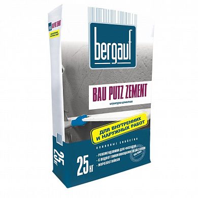 Штукатурка цементная Bergauf Bau Putz Zement, 25 кг