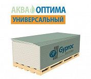 Гипсокартонный лист влагостойкий ГКЛВ /12,5х1200х2500 / Gyproc Аква Оптима