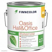Краска для стен и потолков "FINNCOLOR OASIS HALL@OFFICE 4" устойчивая, база А (2,7л)