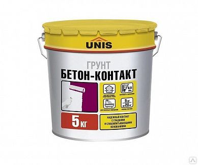 ГРУНТОВКА "Юнис"  Бетон-Контакт 5 кг