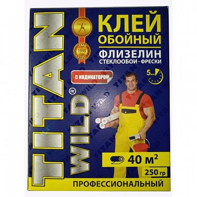 Клей обойный флизелиновый 250 С/И (250гр), Titan Wild