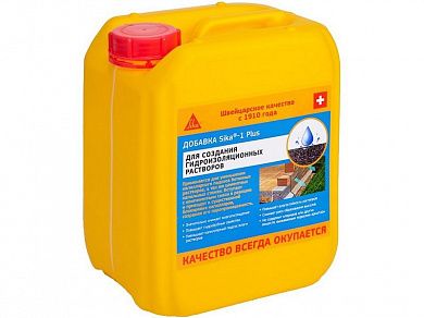 Добавка в бетон кольматирующая "Sika-1 Plus", 5л