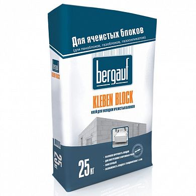Клей для ячеистых блоков Bergauf Kleben Block Winter, 25 кг