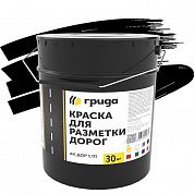 Краска дорожная "АК-Дор 1.01", черная, Грида, 27кг