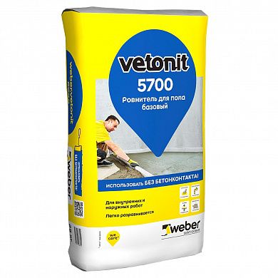 Ровнитель Weber.Vetonit 5700, 25 кг
