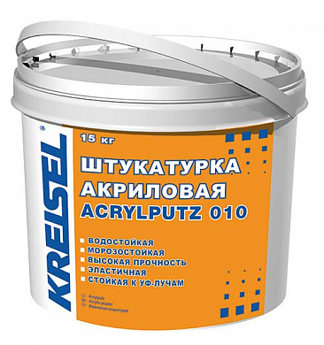 Штукатурка декоративная KREISEL 010 Acrylputz BR, акриловая барашек 1,5мм, 15кг