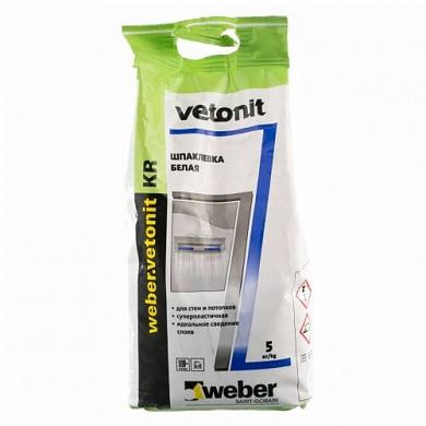 Шпатлёвка Weber.Vetonit KR, 5кг