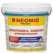 Шпатлевка для выбоин и трещин "NEOMID", 1,4кг / Экспертология