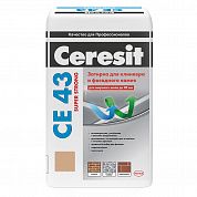 Затирка высокопрочная CERESIT CE43, карамель, 25кг