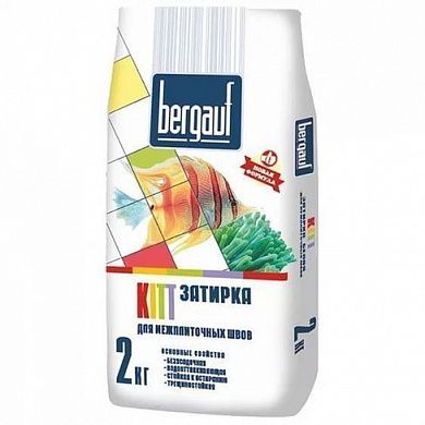 Затирка Bergauf Kitt, белая, 2 кг