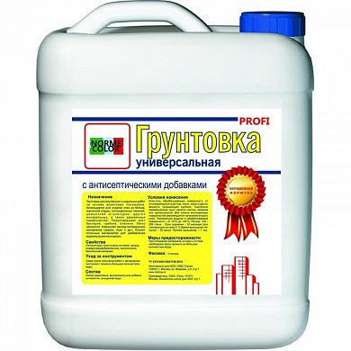 Грунтовка для наружных и внутренних работ универсальная "NORME COLOR PROFI", проникающая, 5л