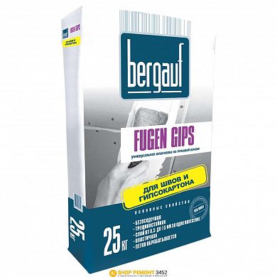 Шпаклевка гипсовая Bergauf Fugen Gips, 25 кг