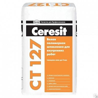 Полимерная шпаклевка для внутренних работ CT 127, 25кг