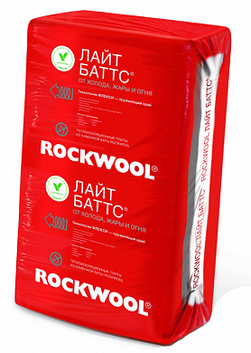 Утеплитель ROCKWOOL ЛАЙТ БАТТС (1000х600х100мм), 0,3м3, 3м2