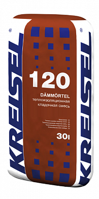 Теплоизоляционная кладочная смесь KREISEL DÄMM-MAUERMÖRTEL 120, 30 кг