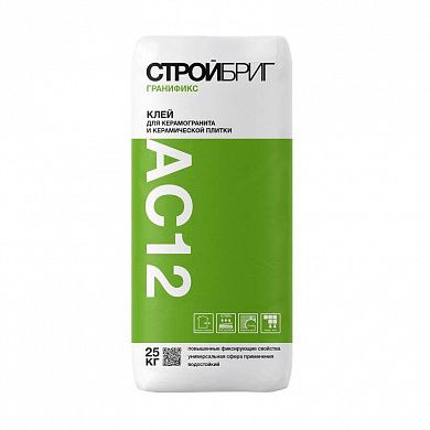 Плиточный клей Стройбриг Гранификс АС12, 25кг