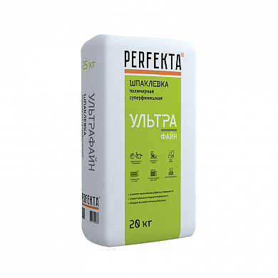 Шпаклевка полимерная Perfekta Ультрафайн, 20 кг (54шт/под)