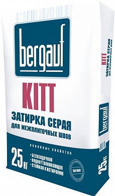 Затирка Bergauf Kitt, серая, 25 кг