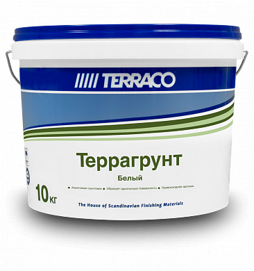 Грунтовка для внутренних и наружных работ Terragrunt White/Colored Clear, 10кг