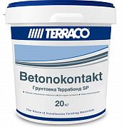Грунтовка Бетон-контакт TERRACO Terrabond SP, для внутренних и наружных работ, 20кг