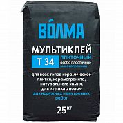 Клей плиточный цементный ВОЛМА-Мультиклей, 25 кг