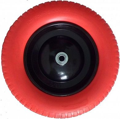 Колесо полиуретановое, D 400мм, подшипник 16мм, 4,00/8, "HOGER"