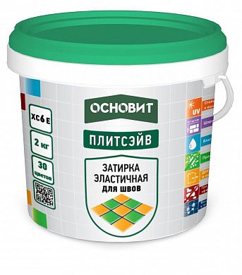Затирка цветная ОСНОВИТ ПЛИТСЭЙВ XC6 E, бежевый (2кг)
