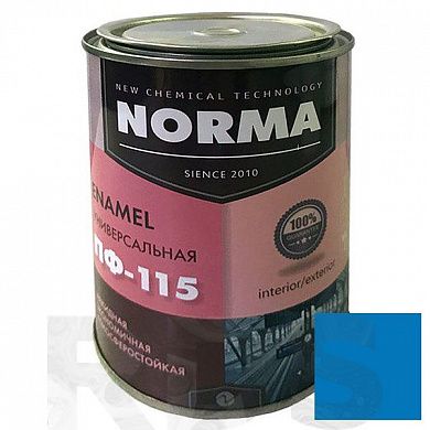 Эмаль ПФ-115 "НОРМА", голубая, 0,9кг