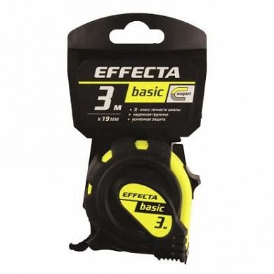 Рулетка с магнитом  Effecta Basic 3м