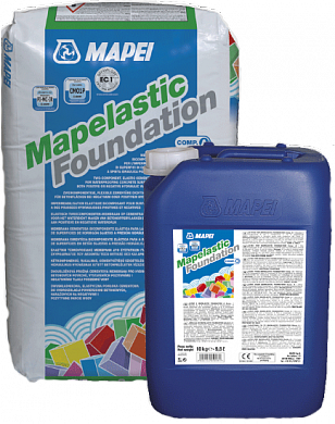 Mapei Mapelastic Foundation двухкомп. эластич. гидроизол. (комп. А) 22кг
