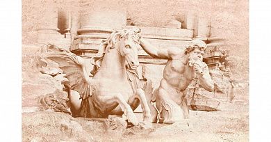 Декор Travertin (TRF-D1-FTR) 25x40 Fontana di Trevi-1