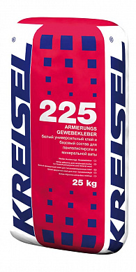 Смесь штукатурно-клеевая KREISEL 225 Armierungs Gewebekleber Weiss, 25кг