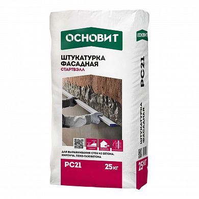 Штукатурка фасадная Основит Стартвэлл PC21, 25 кг