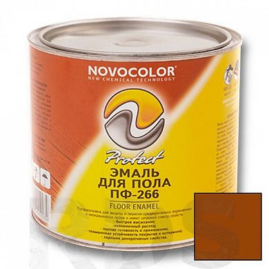 Эмаль для пола красно-коричневая ПФ-266 "NORME COLOR", 2,7кг